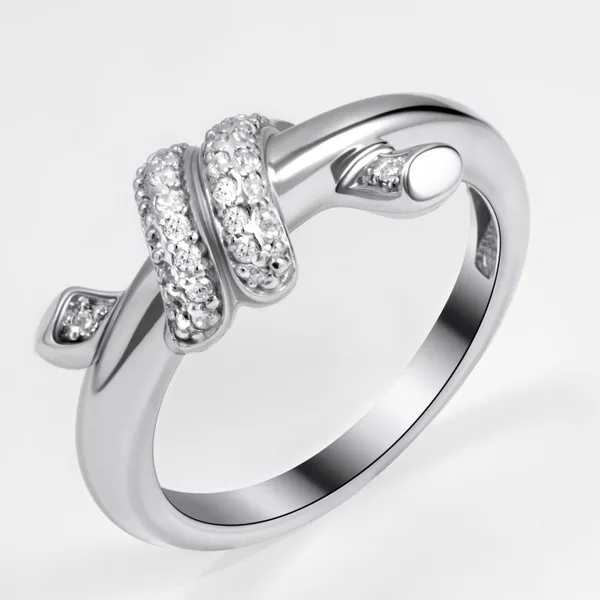 Кольцо из серебра с фианитами — арт. 000-399213