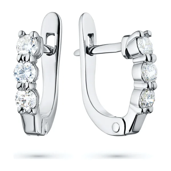 Серьги из белого золота с бриллиантами — арт. э4701сг09170500