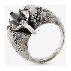 Кольцо из серебра с горным хрусталем TERRA BRUTE RING CRYSTAL CULT VII Poison Drop — модель cxqxkee