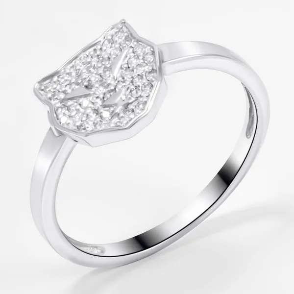 Кольцо из серебра с фианитами — арт. 000-399205
