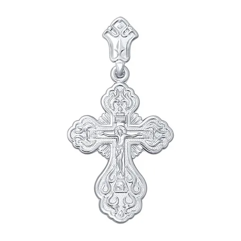 Подвеска крест из серебра — арт. 000-330509