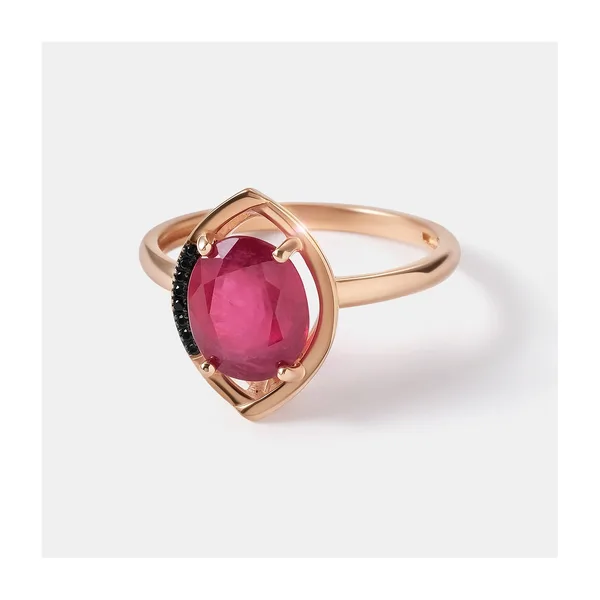 Серебряное кольцо с рубином — арт. 10321-001482