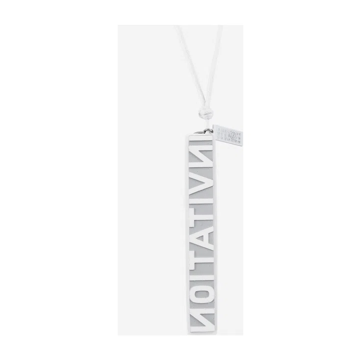 Двойной кулон на белом жгуте MM6 Maison Margiela Poison Drop — модель vgshpkj — фото 2