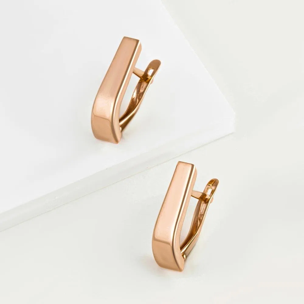 Серьги из красного золота