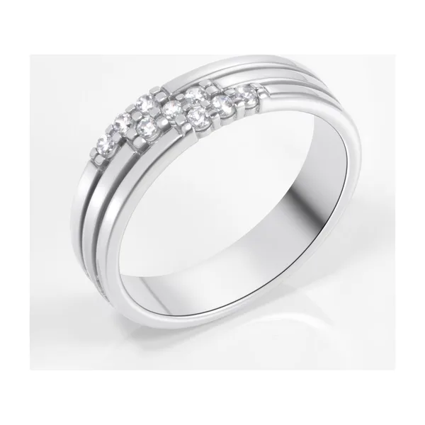 Кольцо из серебра с фианитами — арт. 000-399757