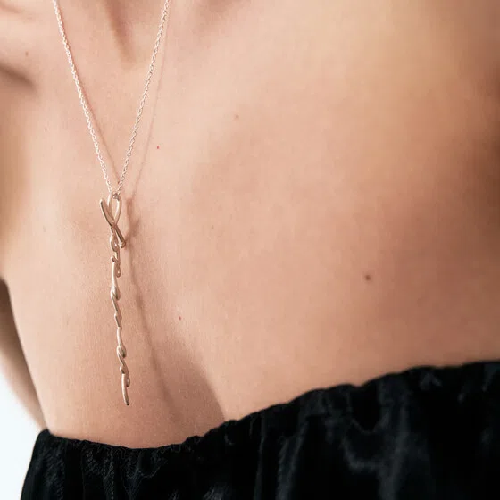 Колье с подвеской из серебра со словом «Forever» с цепочкой Lovelavka Poison Drop — модель 95cwcd7 — фото 3