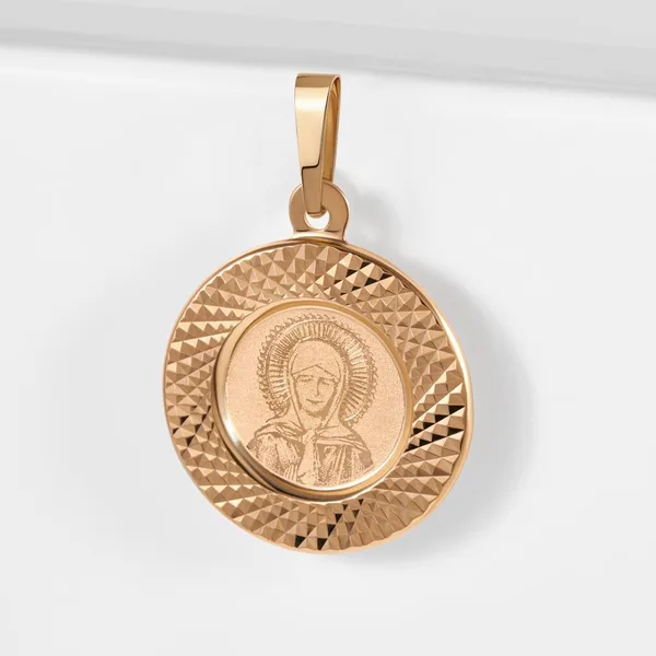 Подвеска иконка из красного золота — арт. 000-320321