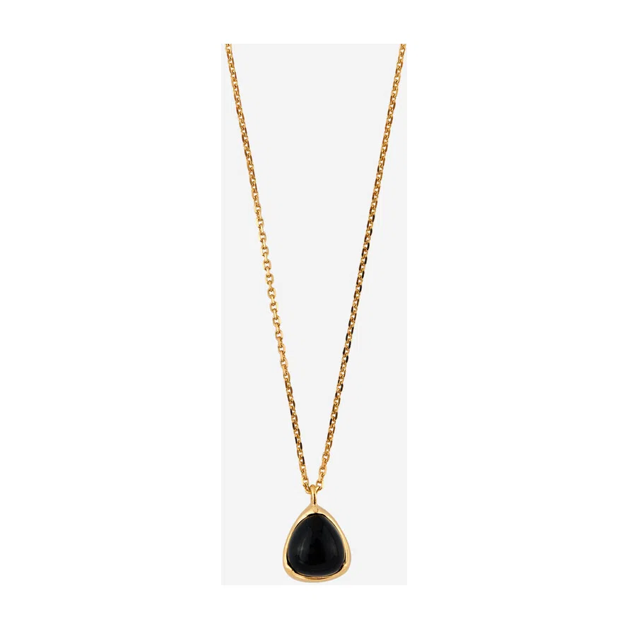 Подвеска Позолоченное колье из серебра с черным ониксом Wisteria Gems Poison Drop — модель 91tzt9w