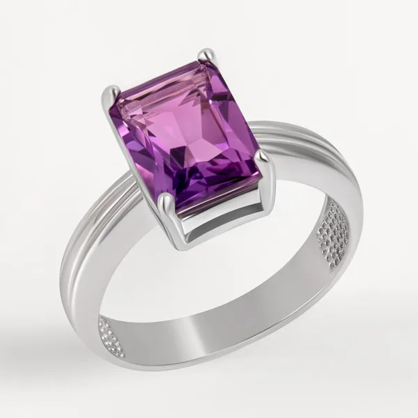 Кольцо из серебра с аметистами — арт. 000-386241