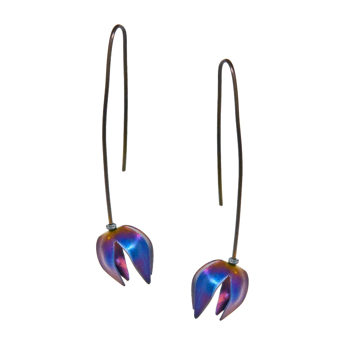 Серьги-продевки из титана FlyInHome Poison Drop — модель 0sqpxmm