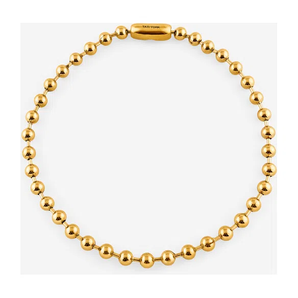Золотистое колье Simple gold TATI YORK Poison Drop — модель e66iqds