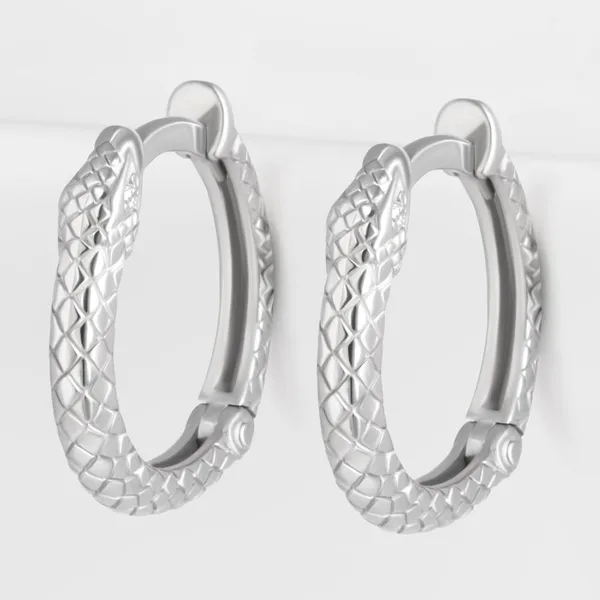 Серьги конго из серебра — арт. 000-394956