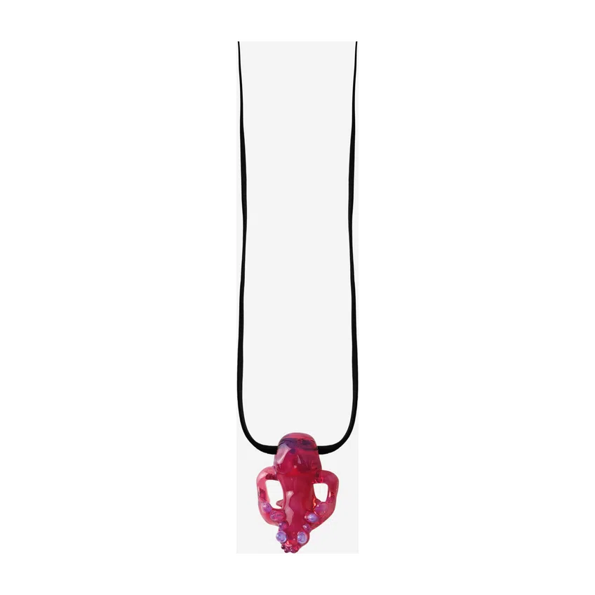 Розовая подвеска из боросиликатного стекла Cat Skull Karmaline 78glass Poison Drop — модель 3g4h9sa — фото 2