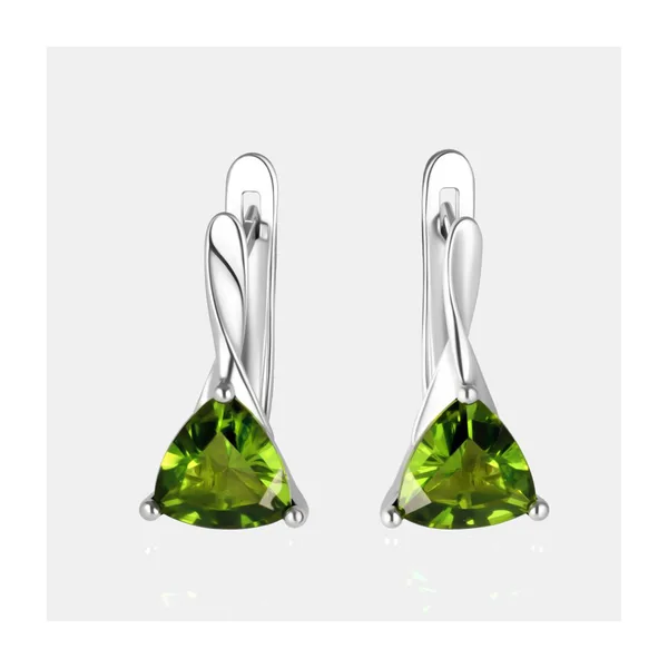 Серьги из серебра 925 пробы с синтетическими камнями — арт. 000-397934