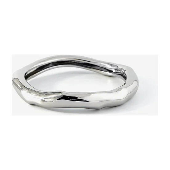 Тонкий серебристый браслет CONFETTI CRYSTAL LUCITE HINGE — модель 9k1t3cw