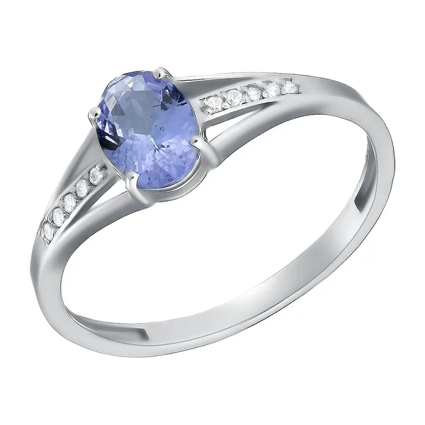 Серебряное кольцо с танзанитом — арт. 10322-000550
