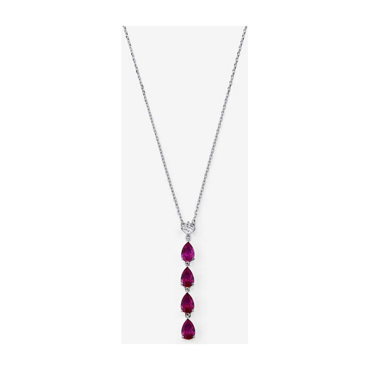 Подвеска Колье из серебра с фианитами PASSION RUBY FANCY of Brosway Poison Drop — модель 6b6gmcf