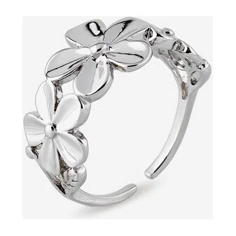 Серебристое кольцо из цветов AQUAGIRL Poison Drop — модель y1wq4cc — фото 3