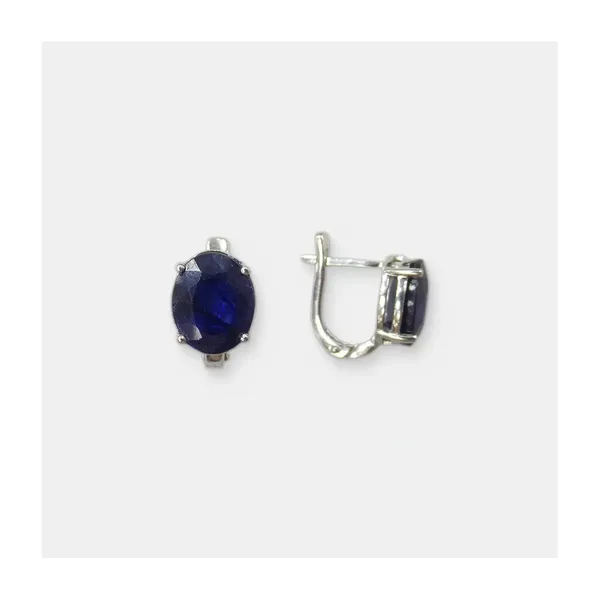 Серебряные серьги с сапфирами — арт. 10521-000630