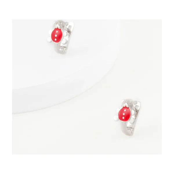 Серьги детские из серебра с эмалью — арт. 000-284258