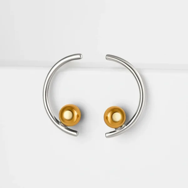 Серьги гвоздики из серебра — арт. 000-373634