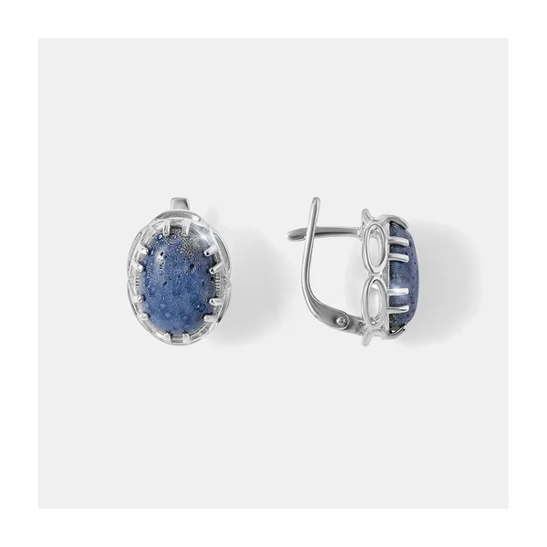 Серебряные серьги с кораллами Акори — арт. 10522-005206