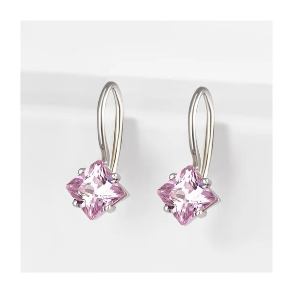 Серьги детские из серебра с фианитами — арт. 000-332678
