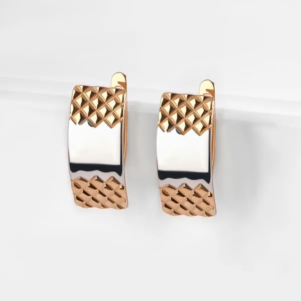 Серьги из красного золота — арт. 000-373962