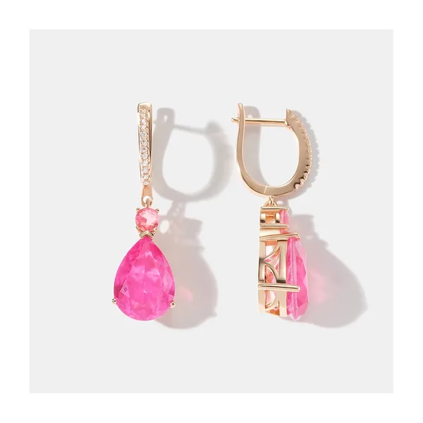 Серебряные серьги с горным хрусталем — арт. 10523-000150