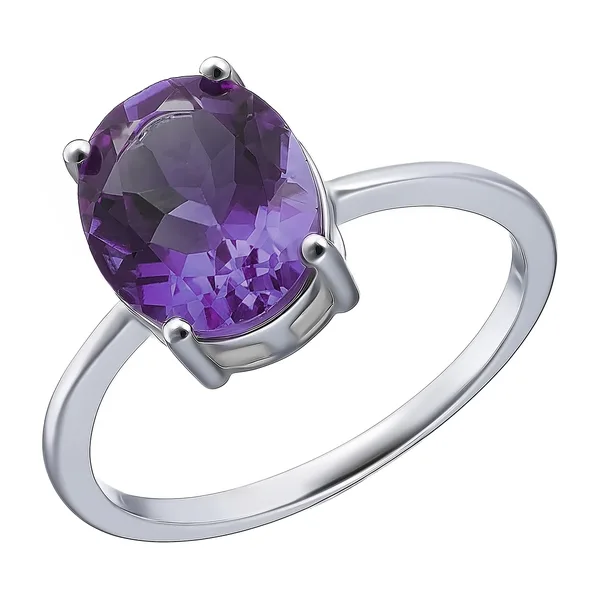 Серебряное кольцо с аметистом — арт. 1067462