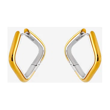 Биколорные серьги из серебра Glance Darkrain Poison Drop — модель mh0tz0j — фото 3