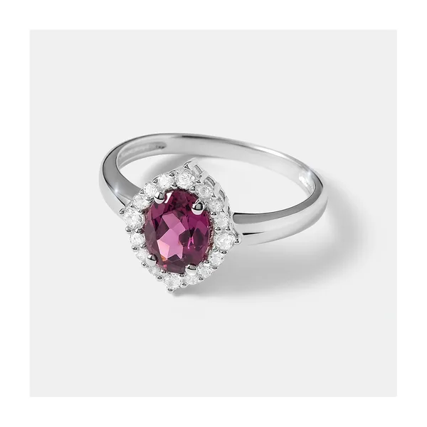 Серебряное кольцо с гранатом Умбалит — арт. 10322-005998