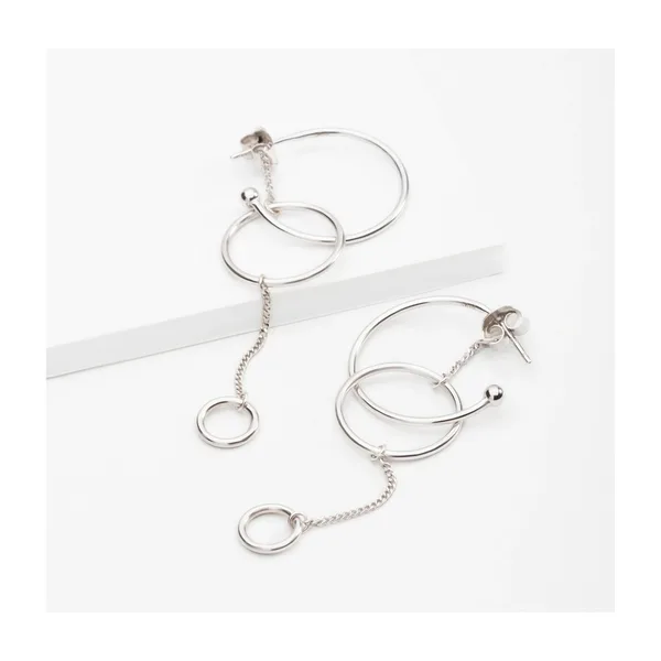 Серьги гвоздики из серебра — арт. 000-341878