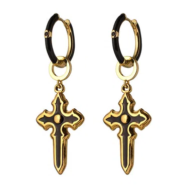 Позолоченные серьги «Мистический крест» INDULGENCE safina concept Poison Drop — модель yej96bf — фото 3