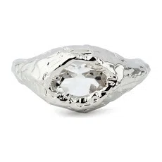 Серебристая печатка Elle с горным хрусталем Ringstone Poison Drop — модель um6pa5a — фото 2