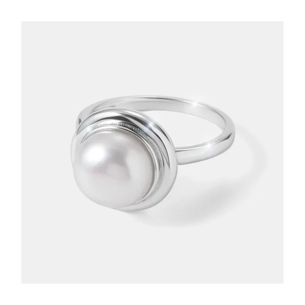 Серебряное кольцо с жемчугом — арт. 10322-005959