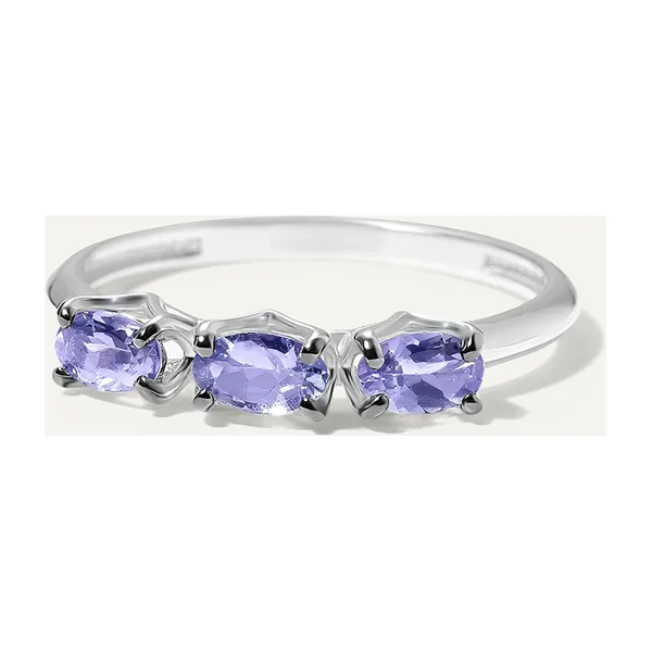 Серебряное кольцо с танзанитами — арт. 10322-003433