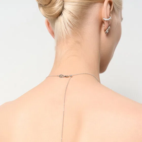 Серебристые серьги с кристаллами Tannum Poison Drop — модель x1zk3w3 — фото 3