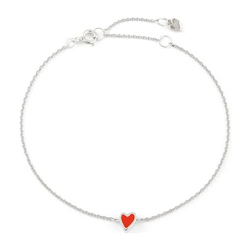 Браслет «Сердце», красный УРА jewelry Poison Drop — модель fh19y83 — фото 2