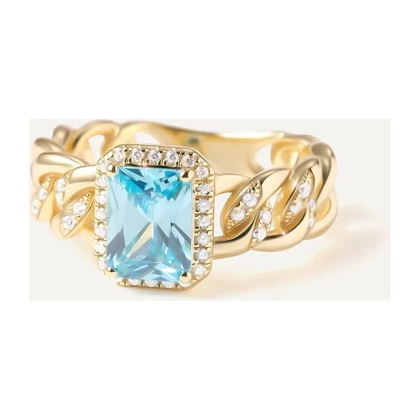 Серебряное кольцо с кубическим цирконием — арт. 10323-000102