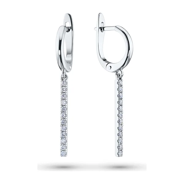 Серьги из белого золота с бриллиантами — арт. э4701сг01183500