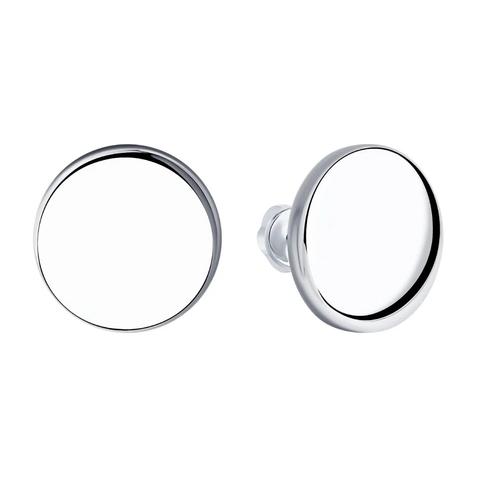 Серьги гвоздики из серебра SOKOLOV Наше золото, арт. 000-351768 — фото 2
