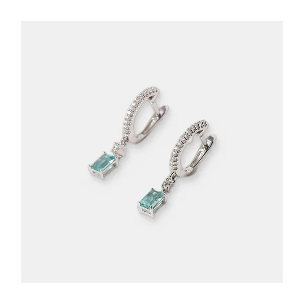 Серебряные серьги с апатитами — арт. 10522-005676