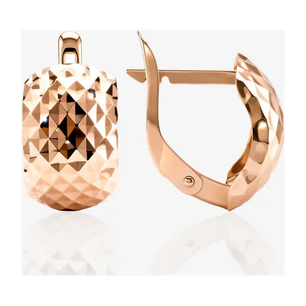 Серьги из красного золота — арт. 000-407201