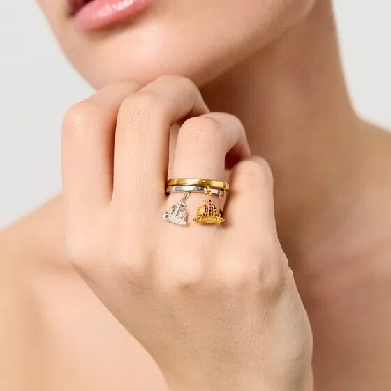 Кольцо из серебра с фианитами «Корона», коллекция GATHER LUCK Dzhanelli Jewellery Poison Drop — модель ysd2bun — фото 3