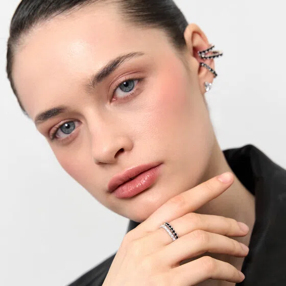 Кольцо из серебра с фианитами «Сияние» GOLDENGAL Poison Drop — модель w222rvf — фото 2