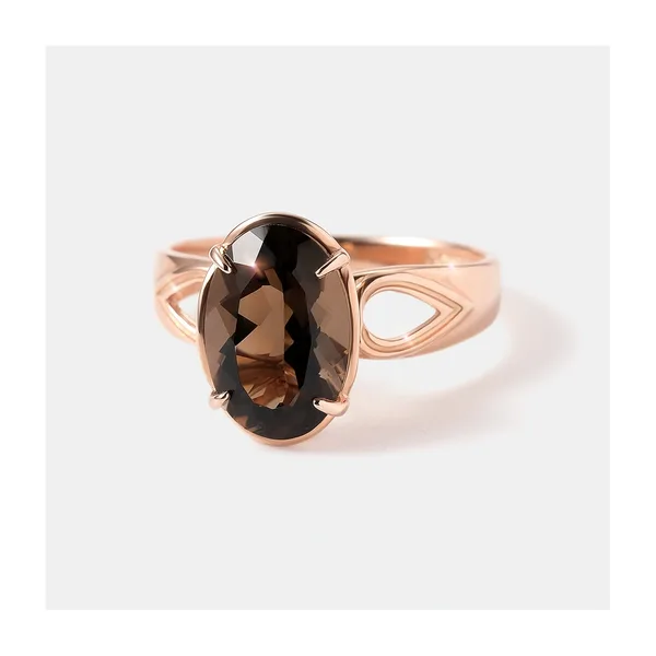 Серебряное кольцо с раухтопазом — арт. 10322-004856