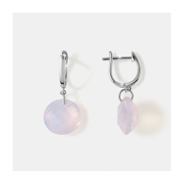 Серебряные серьги с кварцем — арт. 10522-006609