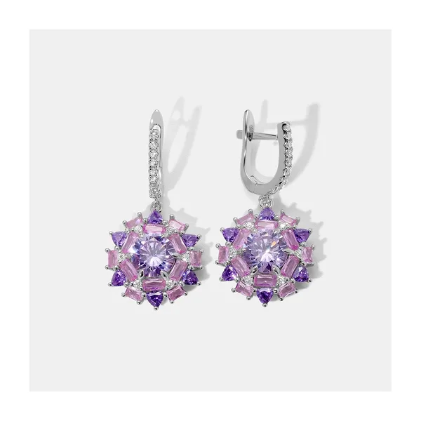Серебряные серьги с кубическим цирконием — арт. 10523-000111