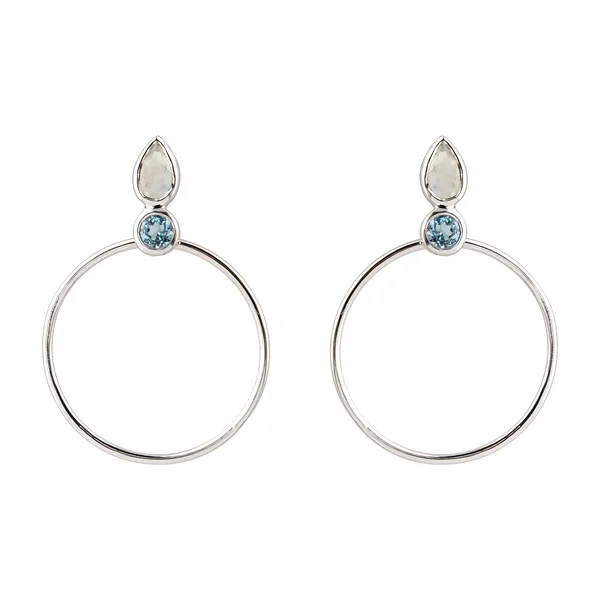 Серьги-кольца Wisteria Gems — модель rjzjnks